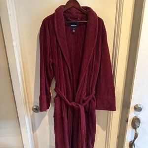 Lands' End Men's Cotton Terry Long Spa Bath Robe Size Large